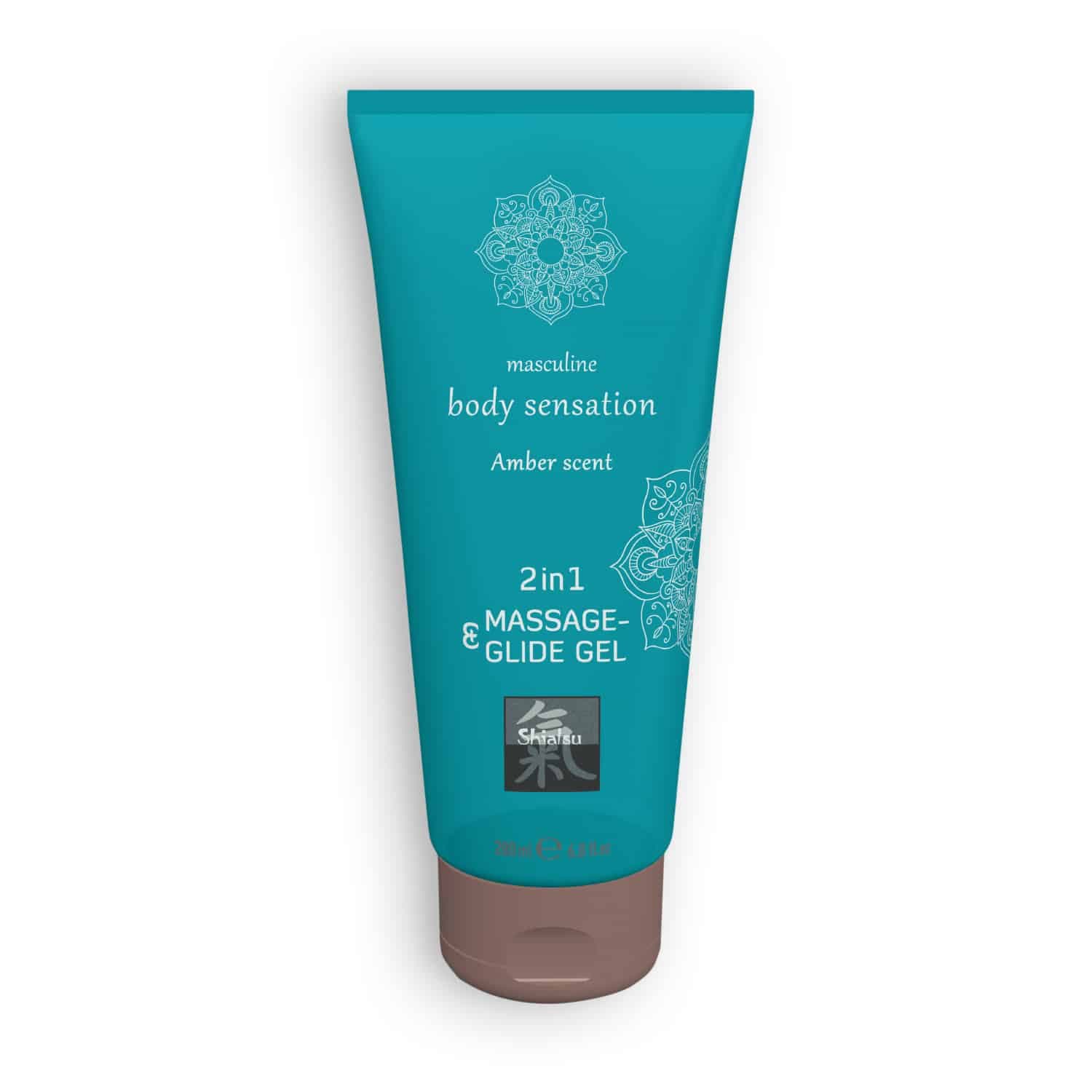 Shiatsu 2 em 1 Lube e Gel de Massagens Odor Masculino 200ml