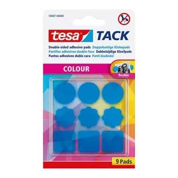 Tesa TACK Formas Azul 9 unidades