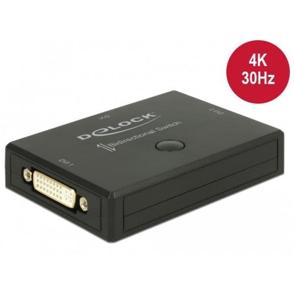 Delock DVI Switch Bidirecional 4K 30Hz