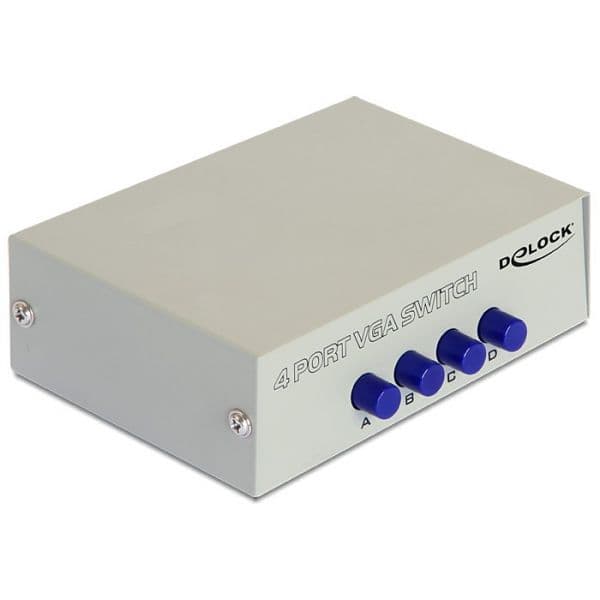 Delock Vga Switch 4 Eingänge -> 1 Ausgang Manuell - 87635