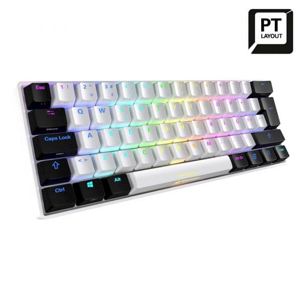 Sharkoon Skiller SGK50 S4 RGB Kailh Red Linear Switch PT White Edition