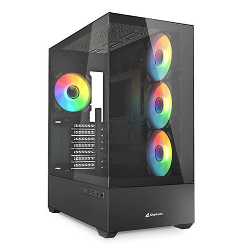 Sharkoon AK6 RGB Vidro Temperado Preto