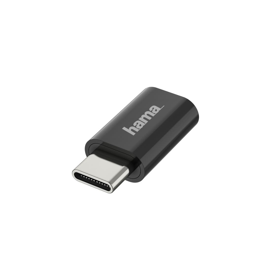 Hama 00200310 adaptador para cabos Micro USB USB-C Preto
