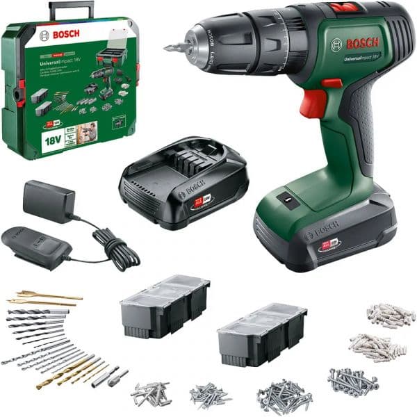 Bosch Aparafusadora de Impacto UniversalImpact 18V 2x 1.5 Ah SystemBox