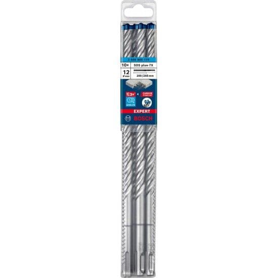 Broca EXPERT SDS plus-7X, 12 x 200 x 265 mm, 10 unidades refª 2608900175 BOSCH