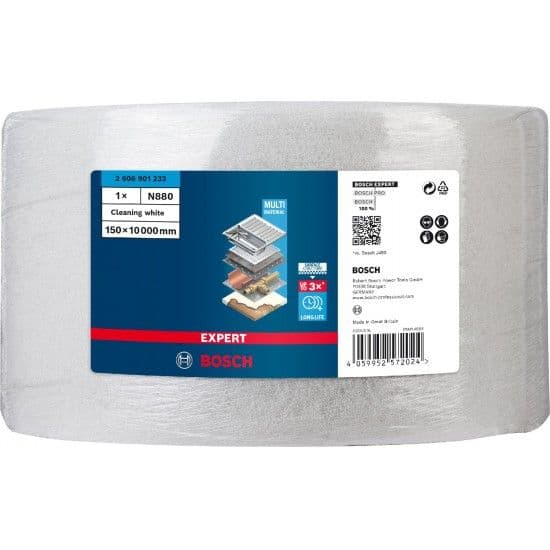 Bosch Rolo de Velo Expert N880 para Lixar Manual 150MMX10 M Limpez - 10083018