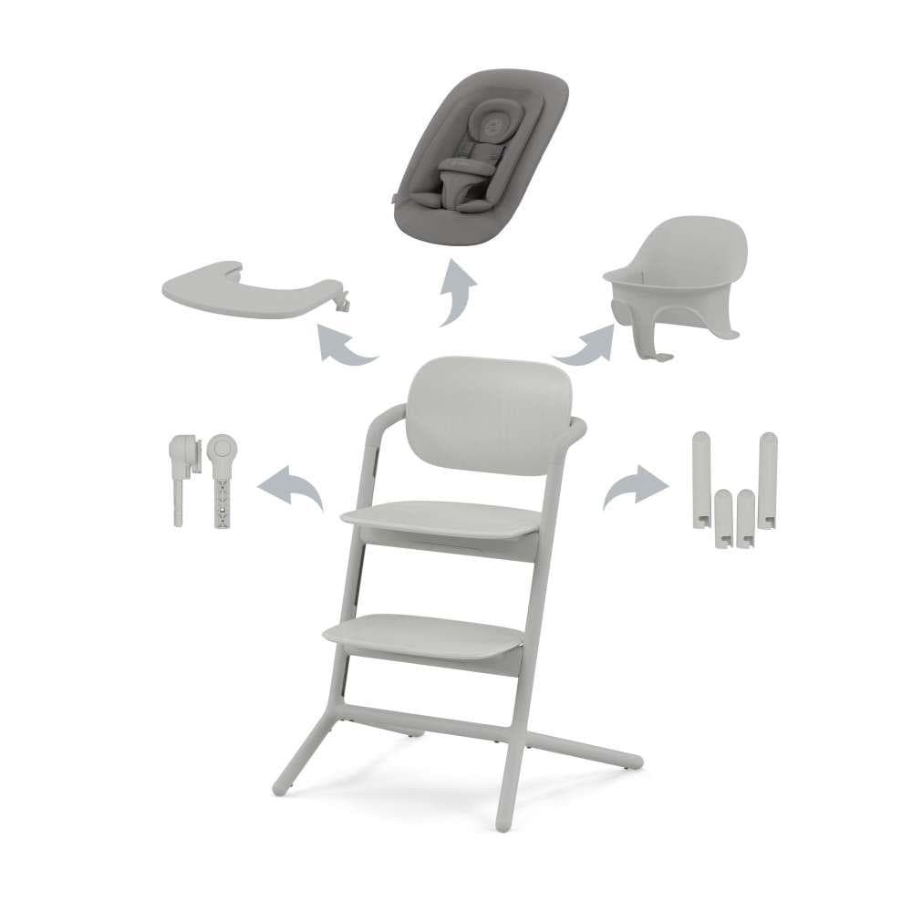 Cybex Conjunto Lemo Nova Geração 4 em 1 Suede Grey