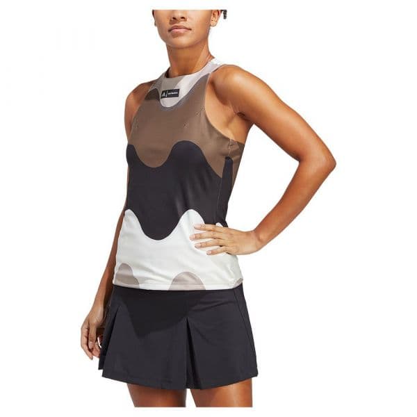 Adidas Premium Sleeveless T-shirt Beige,Branco,Preto XS Mulher