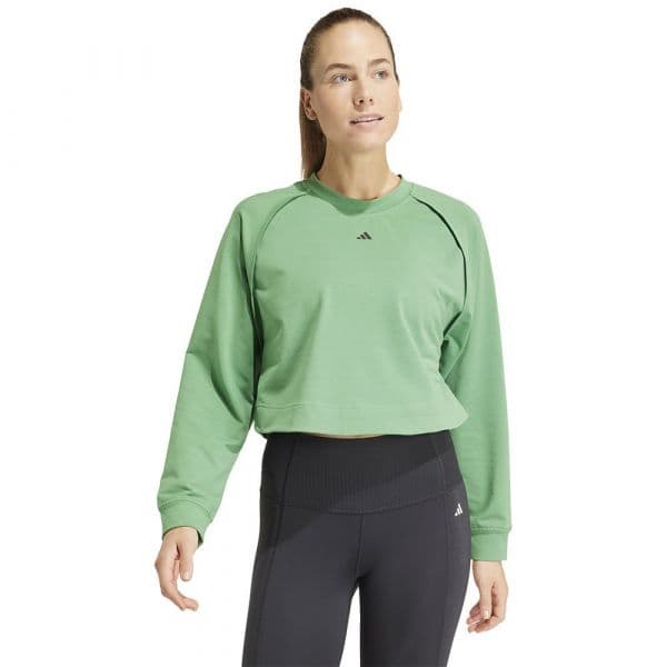 Adidas Power Cover Up Sweatshirt Verde S / Regular Mulher