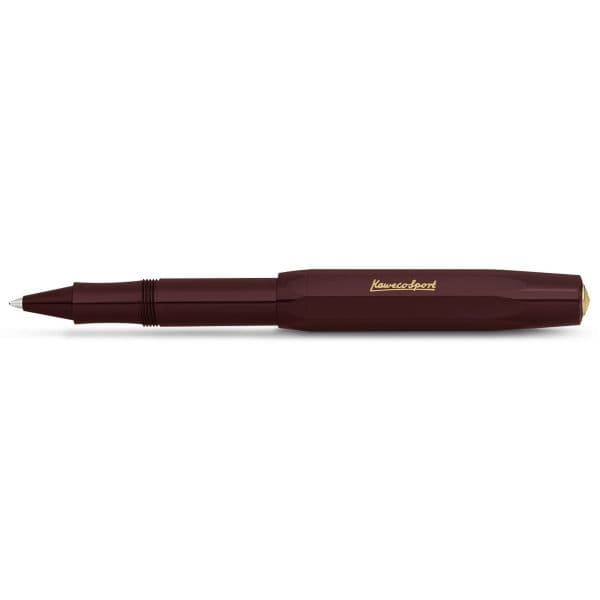 Kaweco Rollerball Classic Sport Bordeaux Ponta Dourada 0.7mm Tinta Preta 1 Un.