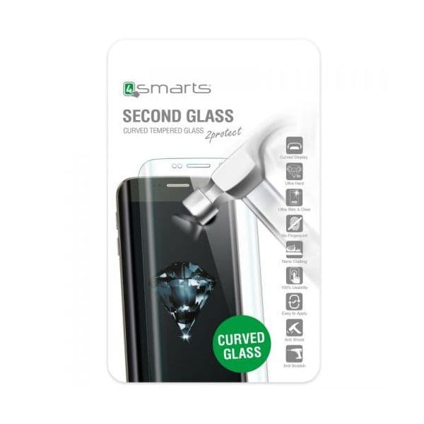 4smarts Película Second Glass Curved 2.5d Colour Rim para iPhone 7 Plus Silver
