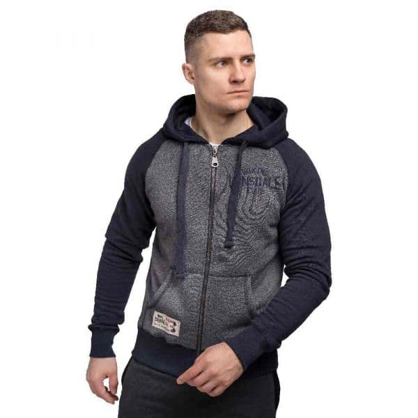 Lonsdale Slough Full Zip Sweatshirt Cinzento 2XL Homem