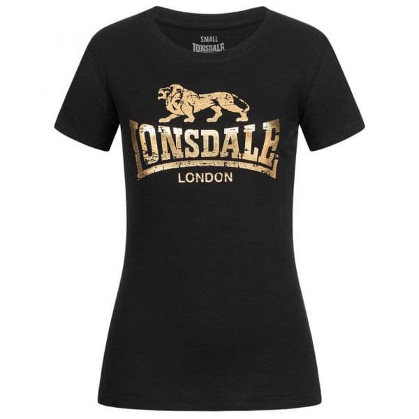 Lonsdale Bantry Short Sleeve T-shirt Preto XL Mulher