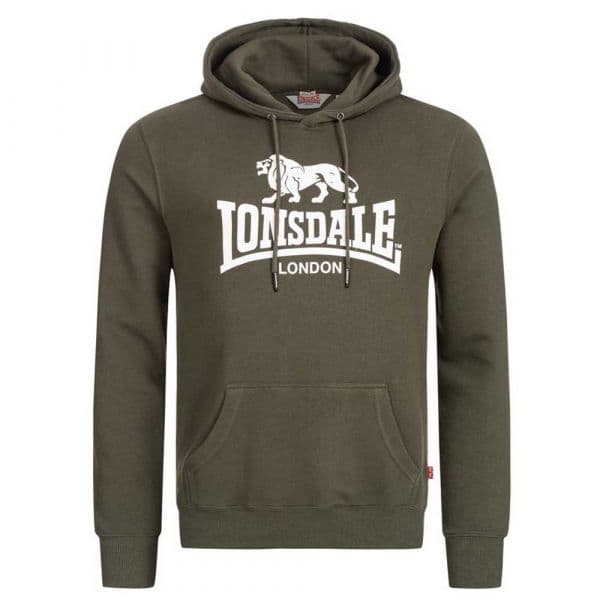 Lonsdale Fremington Hoodie Verde M Homem