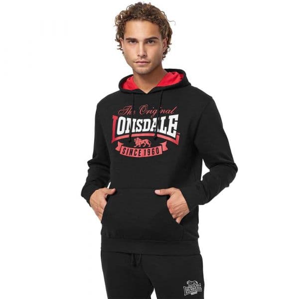 Lonsdale Stotfield Hoodie Preto XL Homem