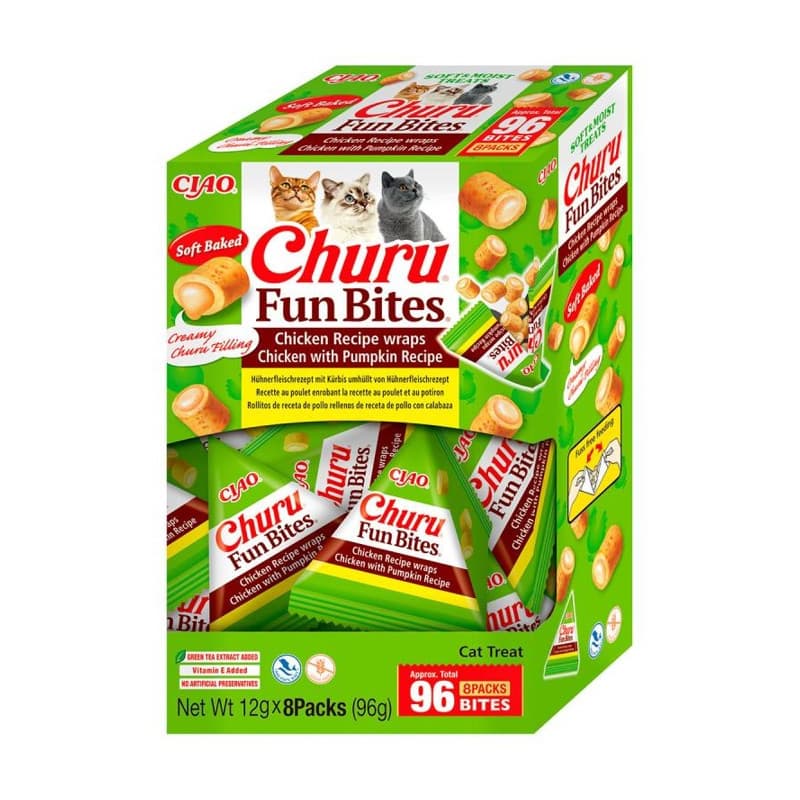 Churu Cat Fun Bites de Pollo con Calabaza