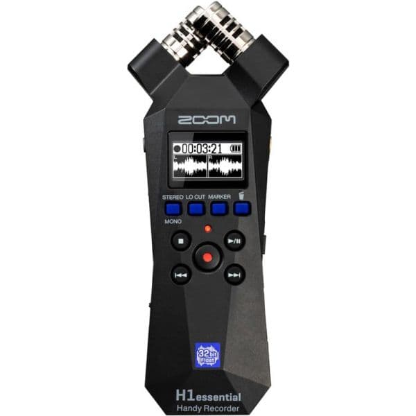 Zoom Gravador de Áudio H1 Essential 32-Bit Float Estéreo 2 Pistas Preto
