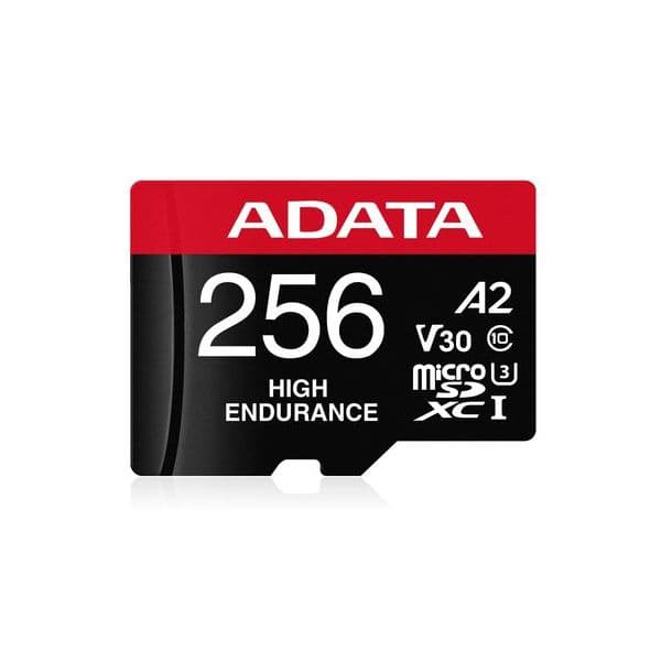 ADATA 256GB microSDXC Cartão memória High Endurance Class 10 UHS-I U3, - AUSDX256GUI3V30SHA2