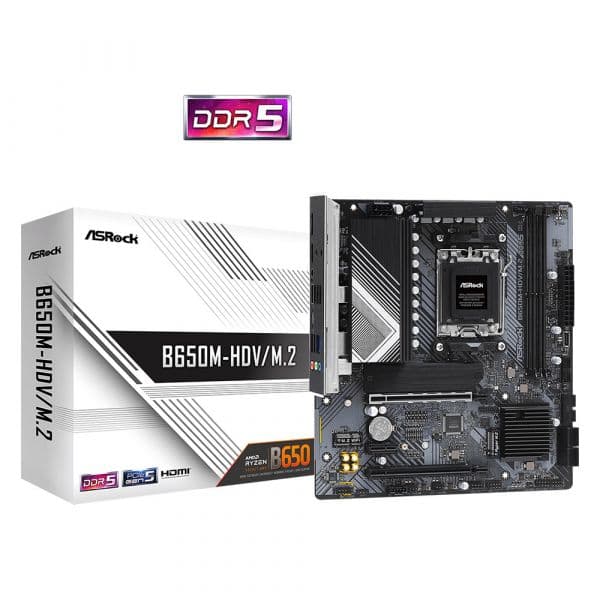 Motherboard ASRock B650M HDV/M.2 AM5 Matx Hdmi/dp DDR5 - 90-MXBLA0-A0UAYZ