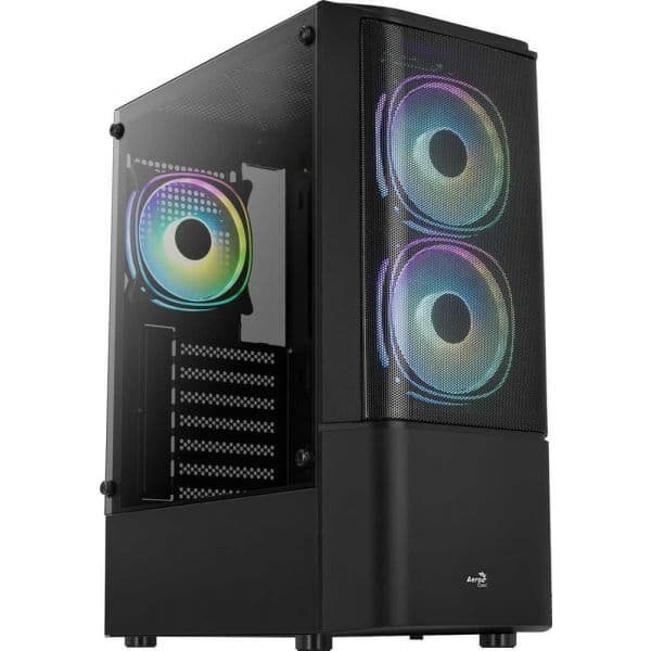 Aerocool Quantum Mesh V3 RGB Preta (ATX) (Vidro Temperado) - QUANTUMMESHV3BK