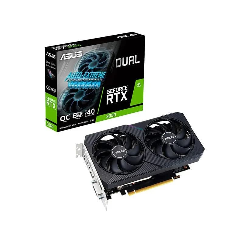 Asus GeForce RTX 3050 DUAL OC 8GB V2 LHR - 90YV0GH6-M0NA00