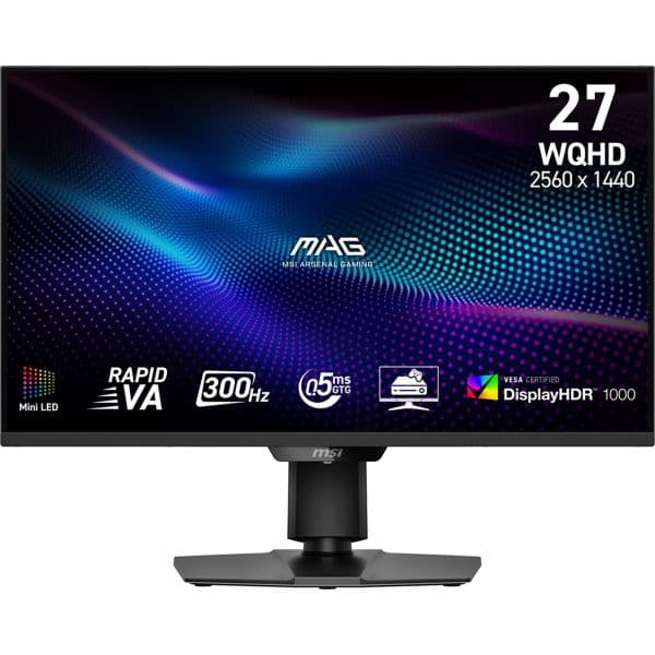 Monitor MSI 27" MAG 274QPF X30MV QHD 300Hz Rapid VA Mini-LED HDR1000 Black