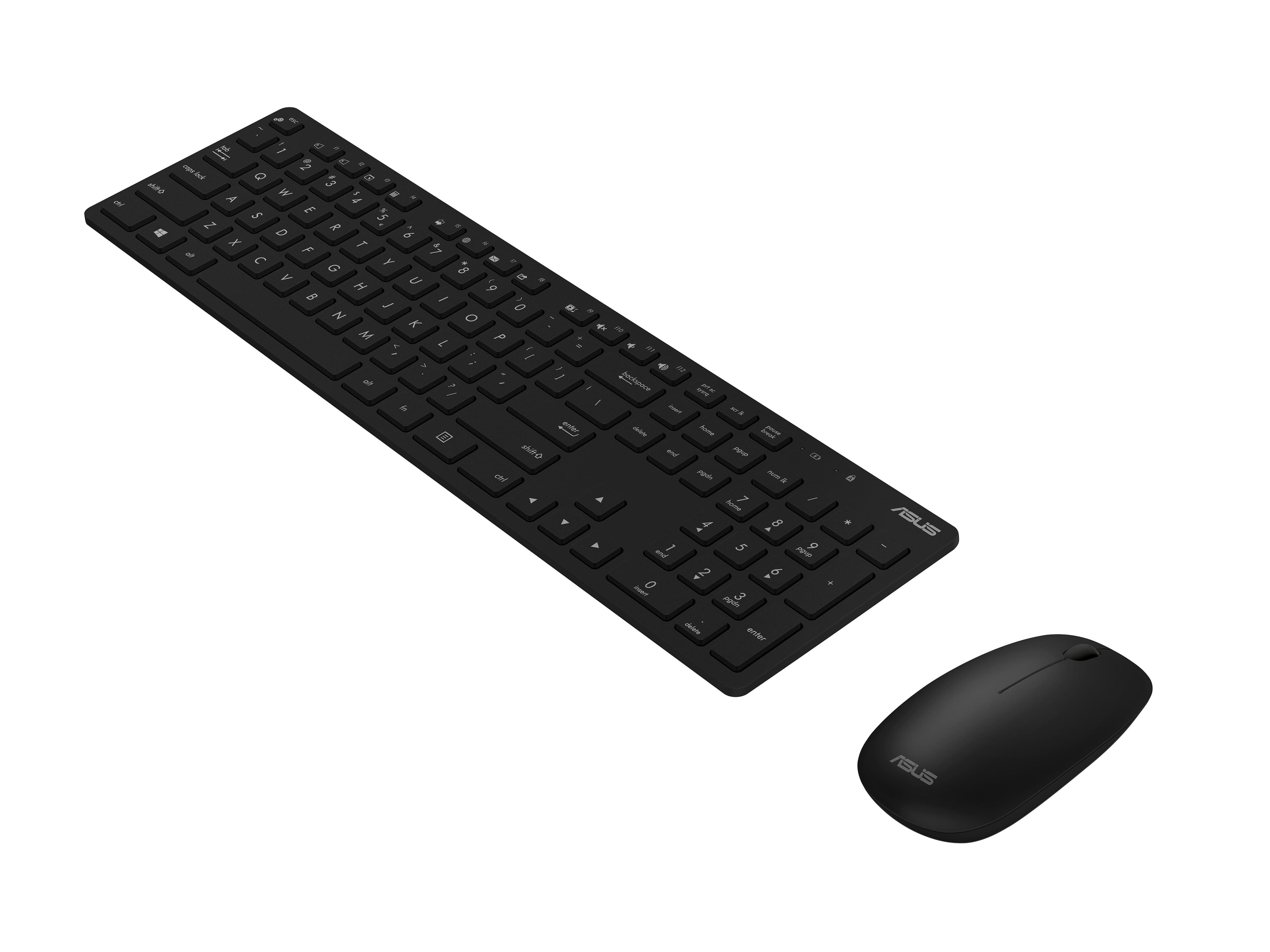 Teclado Asus W5000 Copilot e Rato Sem Fios Preto
