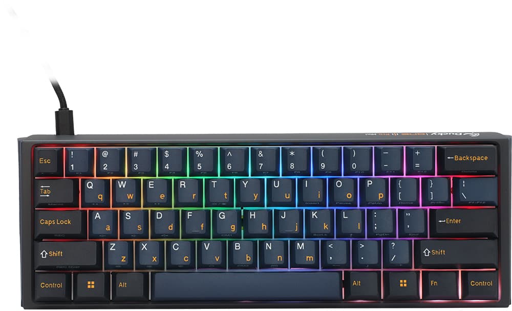 Ducky Teclado Mecânico ONE 3 Pro Nazca Line 60% RGB 8K Polling Rate MX2A-Red