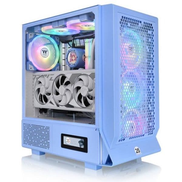 Thermaltake Caixa Pc Ceres 330 TG ARGB Hydrangea Blue - CA-1Y2-00MFWN-00