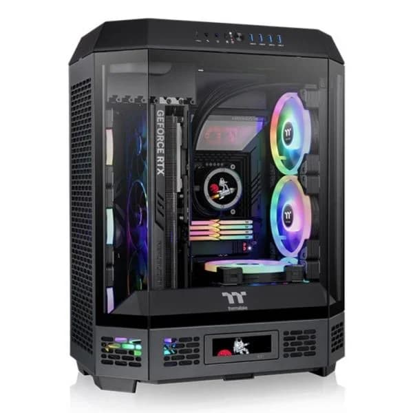 Thermaltake The Tower 600 Midi ATX SPCC Vidro Temperado RGB Preta