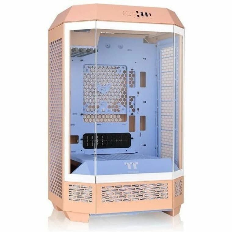 Thermaltake Micro Tower SPCC Vidro Temperado Pêssego 4XUSB Áudio