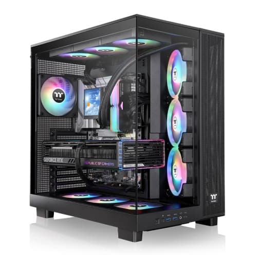 Thermaltake View 380 XL TG ARGB Midi Tower ATX Vidro Temperado Preto