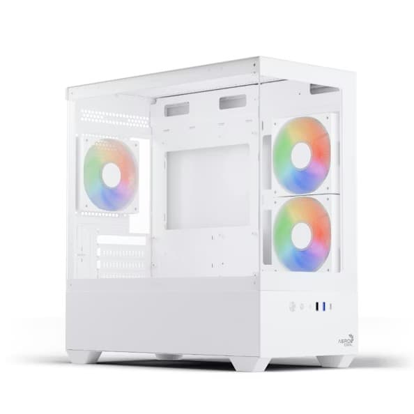 Aerocool P300D Digi-G-WT-v1 Vidro Temperado Branco