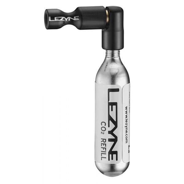 Lezyne Trigger Drive Co2 for Shrader / Presta With Neoprene Sleeve Black / Hi Gloss