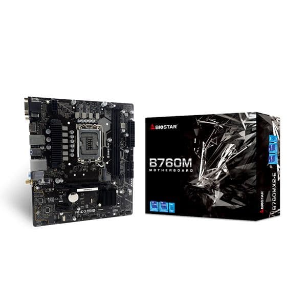 Motherboard Biostar B760MX2-E Motherboard darkgrey | Formfactor: µATX | Graphics: - B760MX2-E