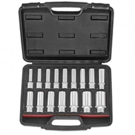 Jogo Ch Cx 1/2\" 10 A 32 Bi-Hex * 16Pcs 4163-9 refª 316818 Force