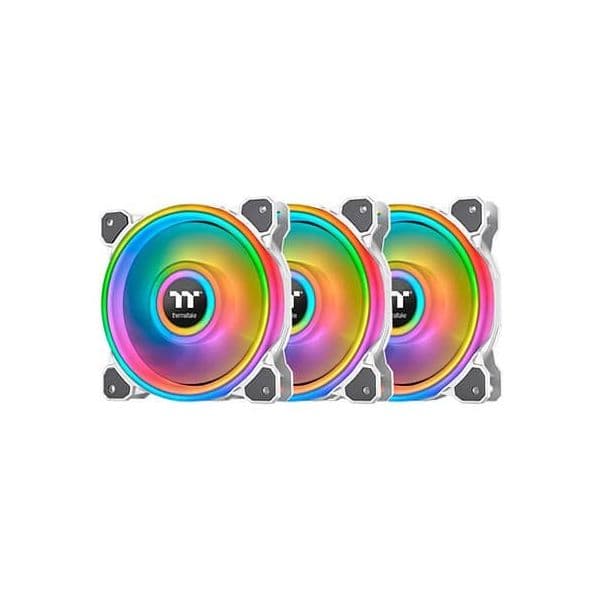 Thermaltake Riing Quad 12 RGB Radiator Fan TT Premium Edition White ( Pack 3 )
