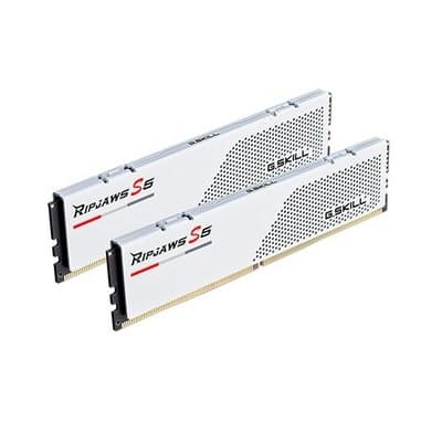 Memória RAM G.Skill 32GB Ripjaws S5 (2x16GB) DDR5 6000MHz CL32 Branca - F5-6000J3238F16GX2-RS5W