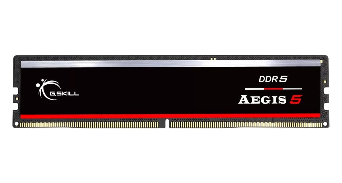 Memória RAM G.SKILL 16GB (1x16GB) Aegis 5 DDR5-5200 CL40-40-40-83 1.10V Intel XMP / AMD EXPO