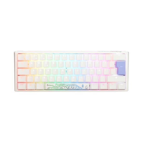 Ducky Teclado ONE 3 Classic Mini 60% Pure White, Hot-swappable, MX-Silver, RGB, PBT - Mecânico (ES) - DKON2161ST-PESPDPW