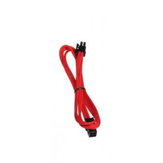 BitFenix 4-Pin ATX12V Sleeved Red / Black 45cm