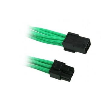 BitFenix 6 Pin PCIe 45cm sleeved green/black - BFA-MSC-6PEG45GK-RP