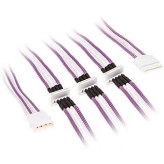 BitFenix Molex para 4x Sata Sleeved Purple / White 80cm