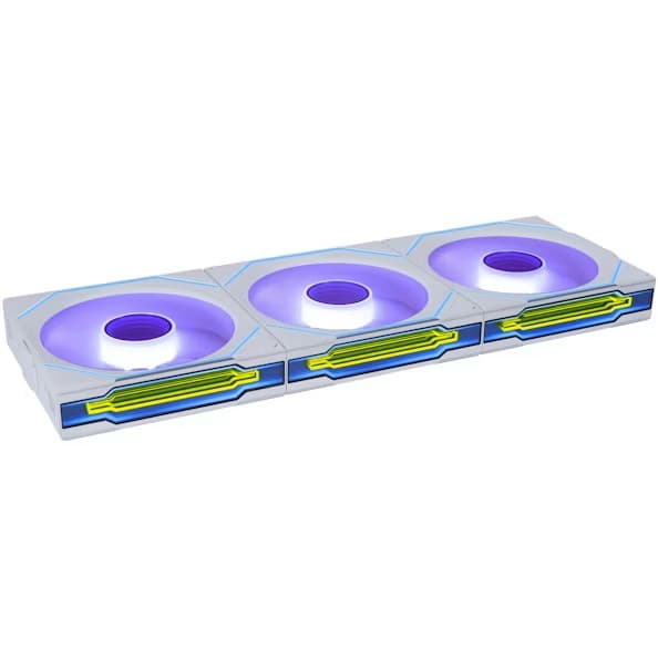 Lian Li UNI FAN SL120 Infinity Wireless RGB Reverse Blade PWM Branco 120mm (Pack 3)