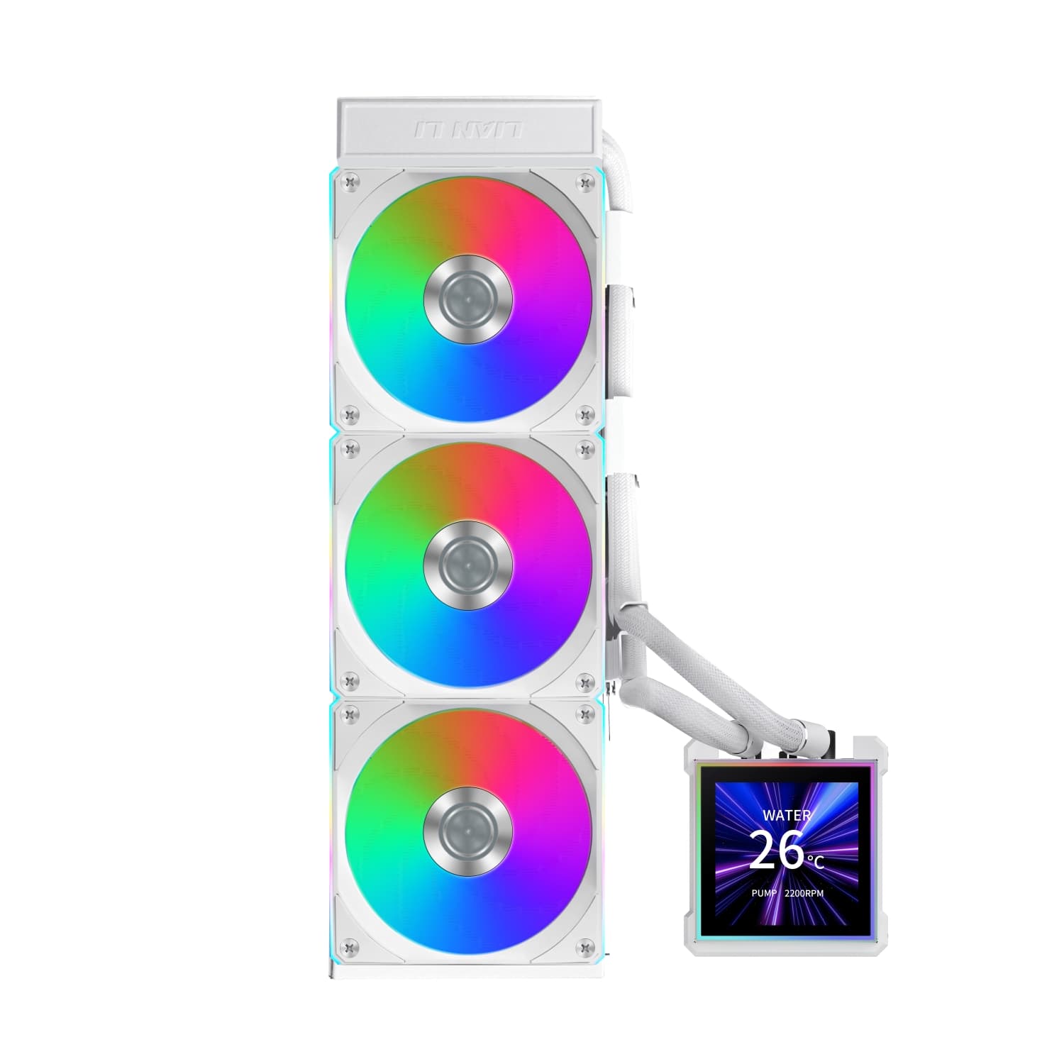 Lian Li HydroShift II LCD-S 360 CL Water Cooler CPU AIO 360mm White