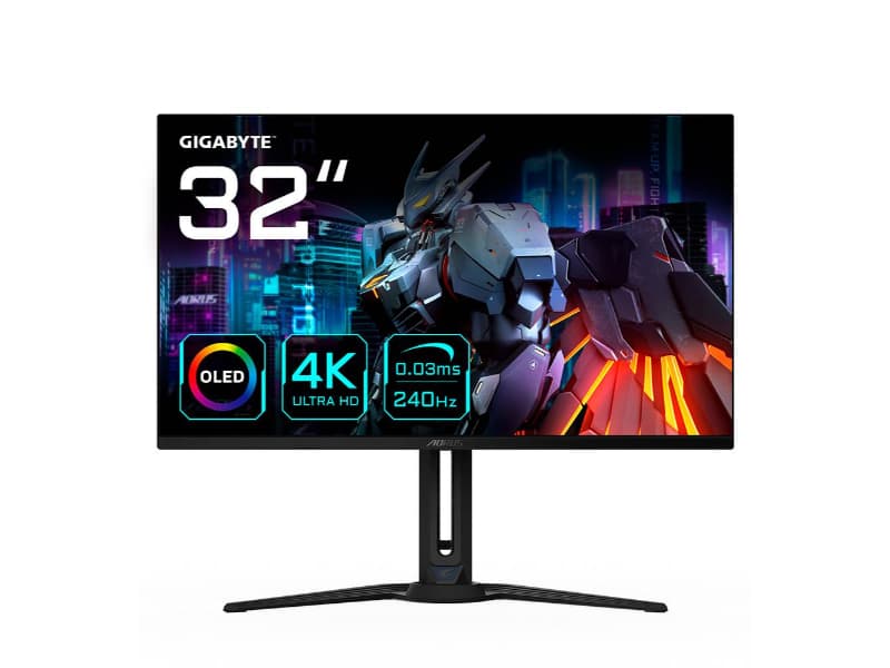 Monitor Gigabyte Aorus FO32U2 OLED 31.5" 4K UHD 16:9 240Hz FreeSync Premium Pro - MEGAONLINE