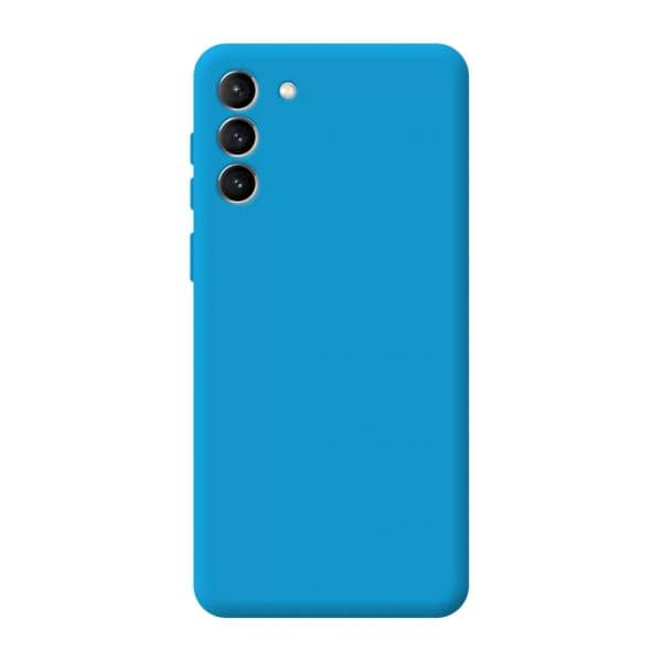 Capa Silicone Líquido Samsung S21 FE Azul - 89479827
