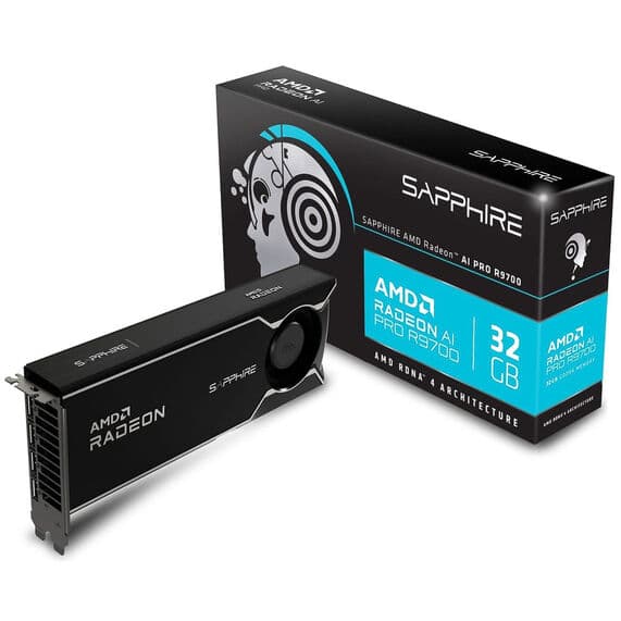 Sapphire Radeon AI PRO 9700 32GB  Blower GDDR6