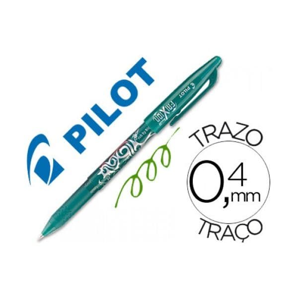 Pilot Esferográfica Frixion Ball F 0.7mm Verde 12 Un.