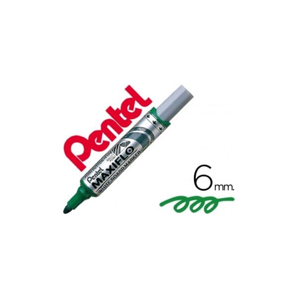 Pentel 12 un. Marcadores Maxiflo MWL5M Verde - MWL5M-D